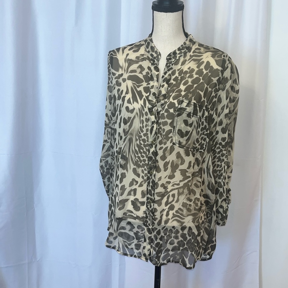 Diene Avon Furstenberg silk blouse size 10